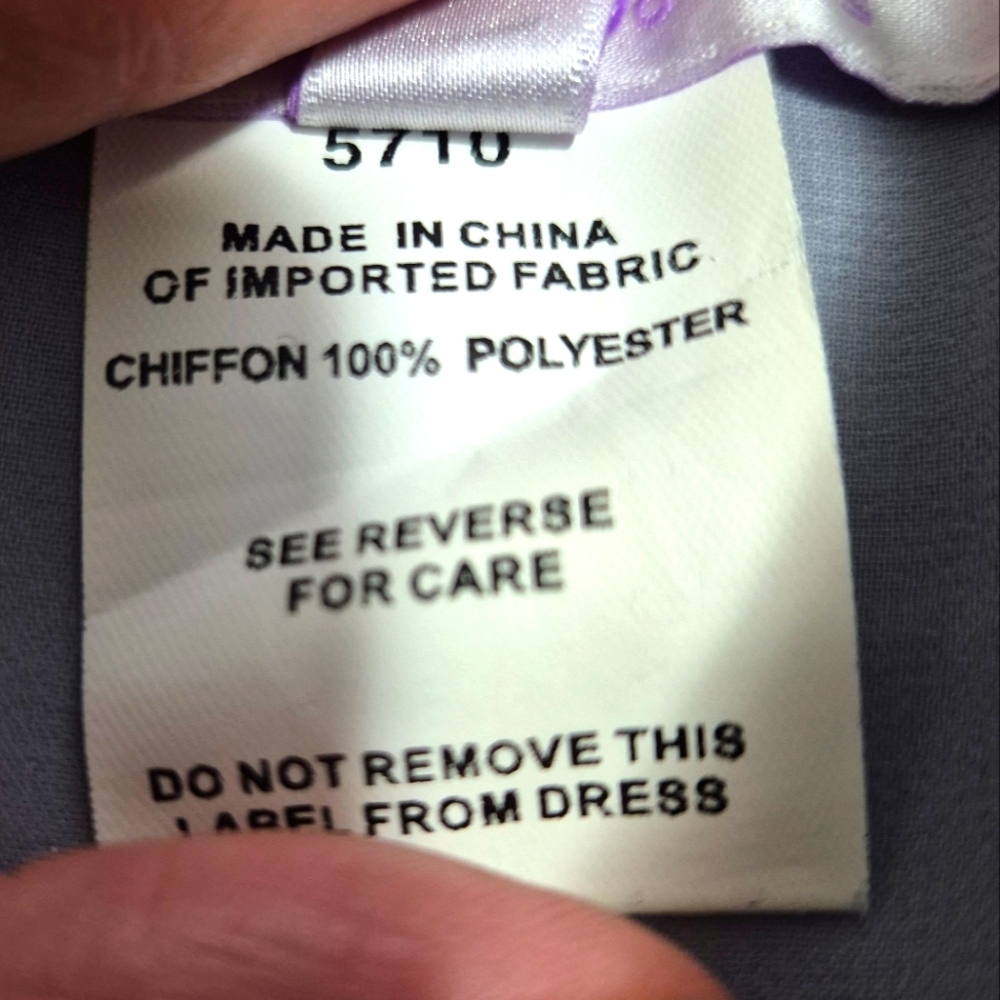 Hayley Paige Occasions Gray Elegant Jumpsuit..SIZE:4 - Picture 16 of 16